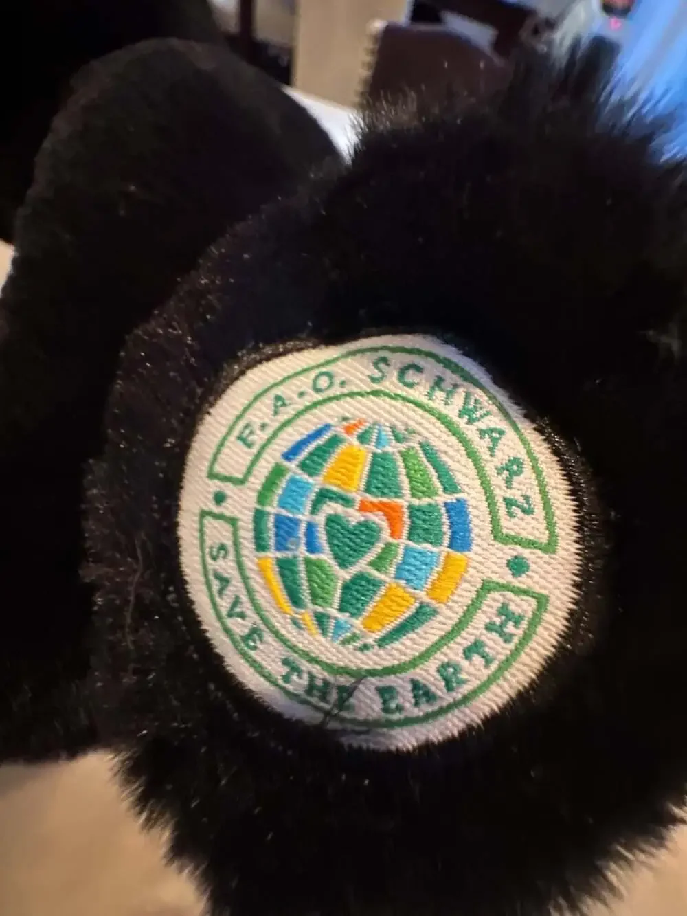 FAO Schwarz Black Panther Plush Stuffed Animal 9